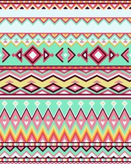 Seamless hand drawn stripes pattern with ethnic and tribal ornament. Vector black and white fashion illustration.