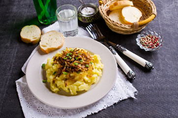 Homemade mashed potatoes