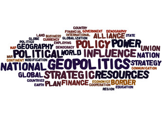 Geopolitics, word cloud concept 2