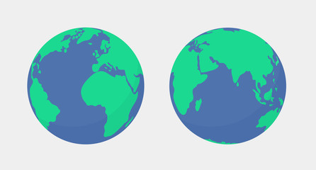 World planet Earth globe icon isolated