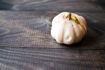 Whole head of garlic