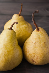 Fresh yellow pears