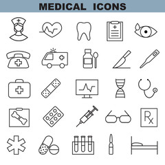 Medical icons set 