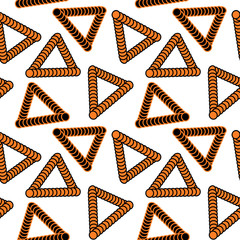 Abstract pattern of orange triangles