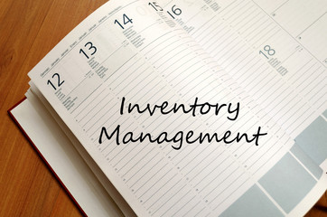 Inventory management write on notebook