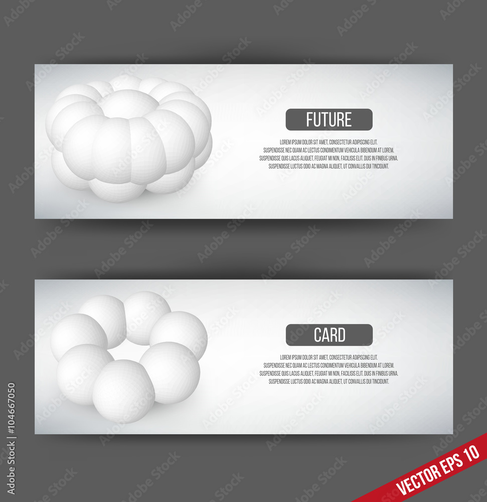 Poster eps 10 vector illustration. abstract 3d background with geometric design elements. vector design sty