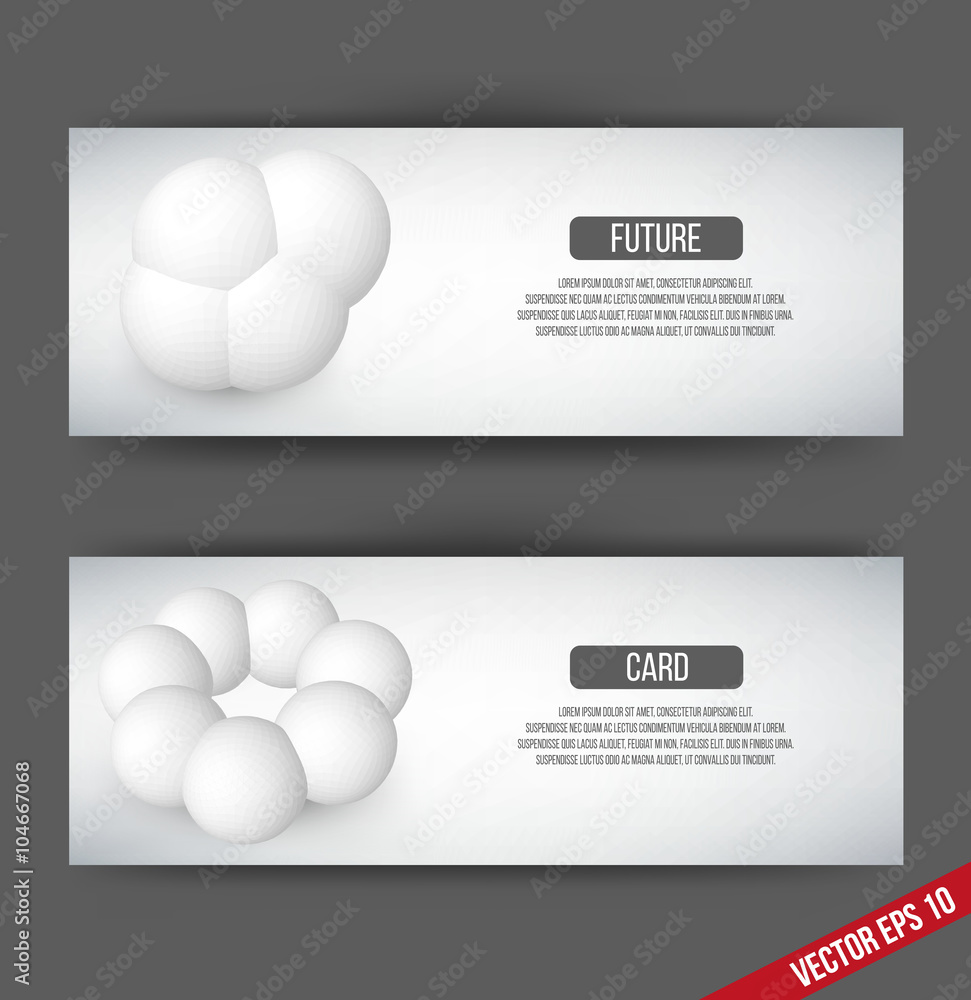 Poster eps 10 vector illustration. abstract 3d background with geometric design elements. vector design sty