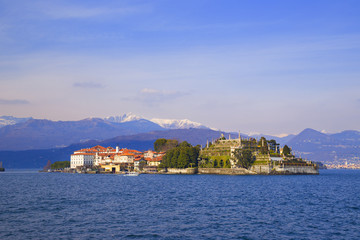 View of Isola Bella in Lake Maggiore