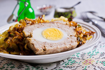 Meat Loaf with egg