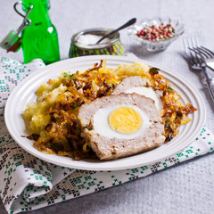 Meat Loaf with egg
