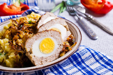 Meat Loaf with egg