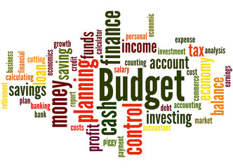 Budget, word cloud concept 9