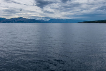 Sea and dramatic clouds