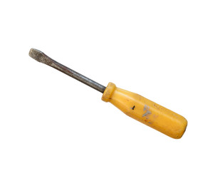 Fototapeta premium screwdriver Old tools on a white background