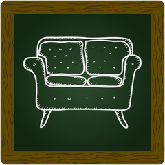 Simple doodle of a sofa