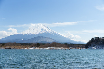 Lake Shoji and Fuji