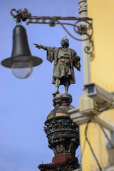 Fototapeta na wymiar Columbus statue, Barcelona