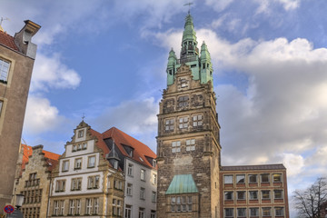 Fototapeta premium Historical tower in Munster, Germany