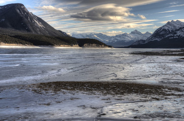 Abraham Lake Winter