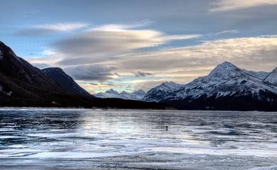 Abraham Lake Winter