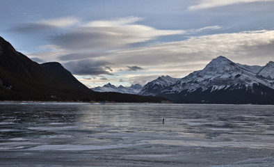 Obraz premium Abraham Lake Winter