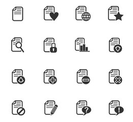 document icon set
