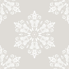 Oriental vector classic light ornament. Seamless abstract background