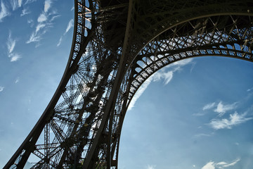 Fototapeta na wymiar Eiffelturm in Paris (Detail)