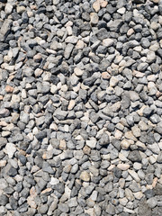 Grey stones texture on ground