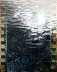 Old negative film strip