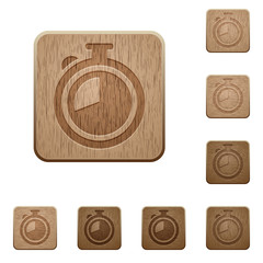 Timer wooden buttons