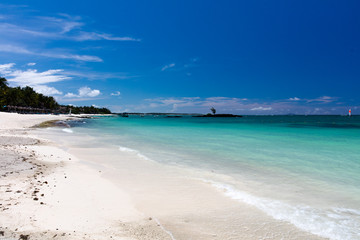 Fototapeta premium Plage de sable fin à l'île Maurice