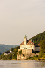 Fototapeta premium Palace Schonbuhel on the Danube river, Lower Austria, Austria