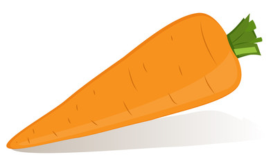 Cartoon orange carrot