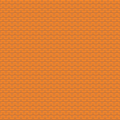 Orange knitted seamless pattern, reverse stockinette stitch