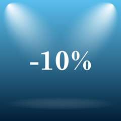 10 percent discount icon