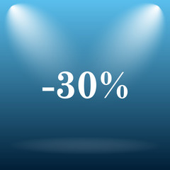 30 percent discount icon