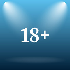 Obraz premium 18 plus icon