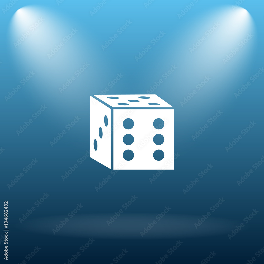 Canvas Prints dice icon