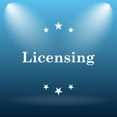Obraz na płótnie Canvas Licensing icon