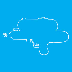 Line water gun easy design for summer.