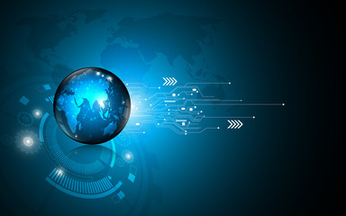 background global technology innovation concept