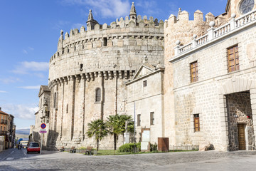 Fototapeta na wymiar del Salvador Cathedral of Ávila, Spain 