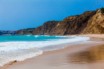 Fototapeta na wymiar Algarve beach. The coast of the Algarve