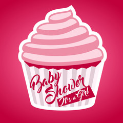 Baby shower invitation greeting card