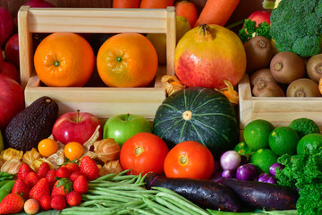 Fruits and vegetables for healthy