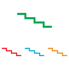 Obraz premium Stair down sign