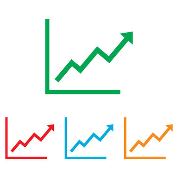 Growing bars graphic sign