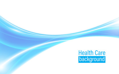 abstract innovation health care concept blue wave modern design