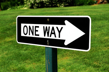 one way sign